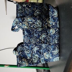 NWT Mary Maxim Quilted Tote Bag - Teal Paisley